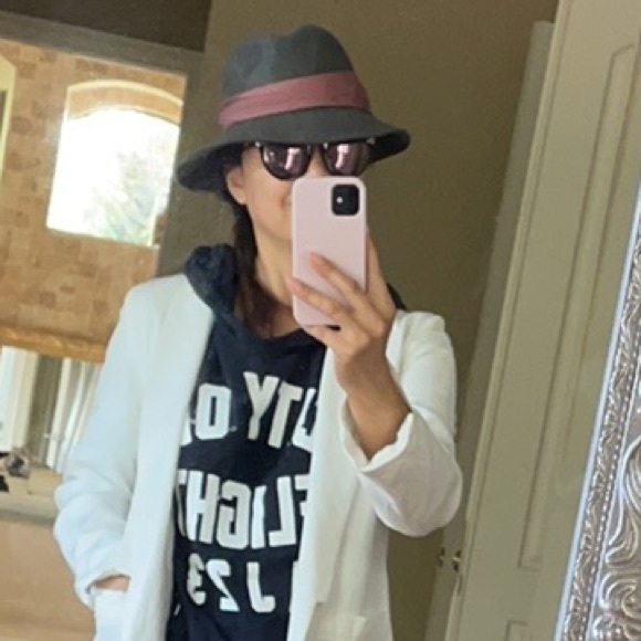 Vintage Sexy gray wool felt hat - Picture 3 of 13